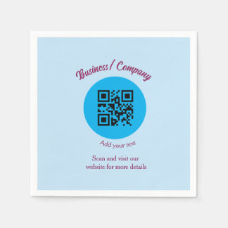 Serviette En Papier Site web simple d'entreprise code-barres QR ajoute