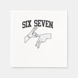 Serviette En Papier Six Sept Mèmes Viral 67 Mason Sign Language