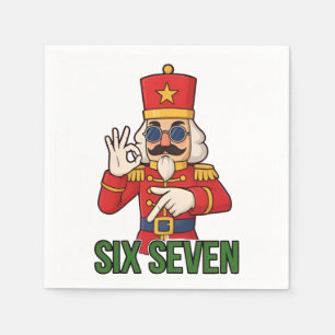 Serviette En Papier Six Seven Bonhomme de Neige Noël Casse-Noisette 6 