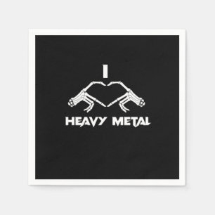 Serviette En Papier Skeleton Hands Heart - Drôle Halloween