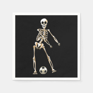 Serviette En Papier Skeleton Soccer Halloween Flossing Dance Cosplay