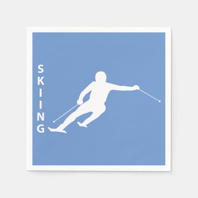 Serviette En Papier Ski (Devant)