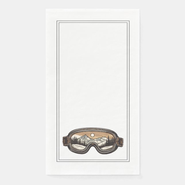 SERVIETTE EN PAPIER SKI BUM NAPKINS (Devant)