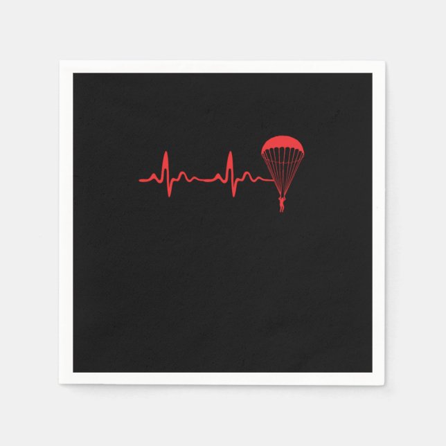 Serviette En Papier Skydive Heartbeat Skydive Extreme Sports Parachu (Devant)