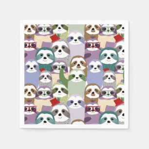 Serviette En Papier Sloth