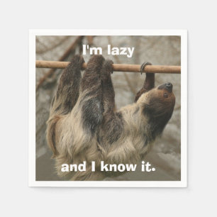 Serviette En Papier Sloth