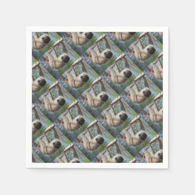 Serviette En Papier Sloth Photo (Devant)