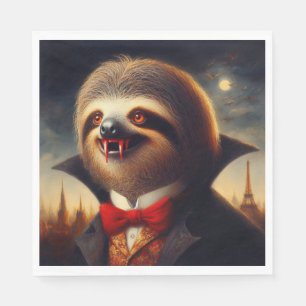 Serviette En Papier Sloth Vampire