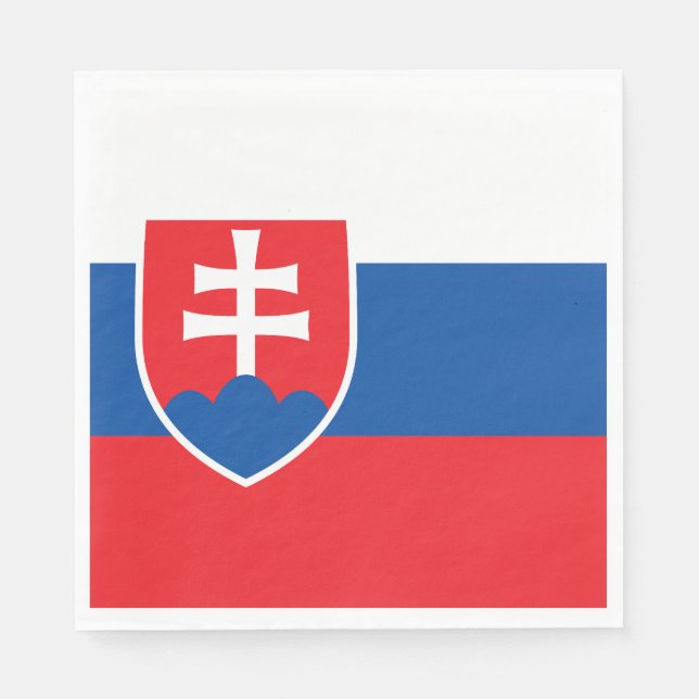 Serviette En Papier Slovakia Flag (Devant)