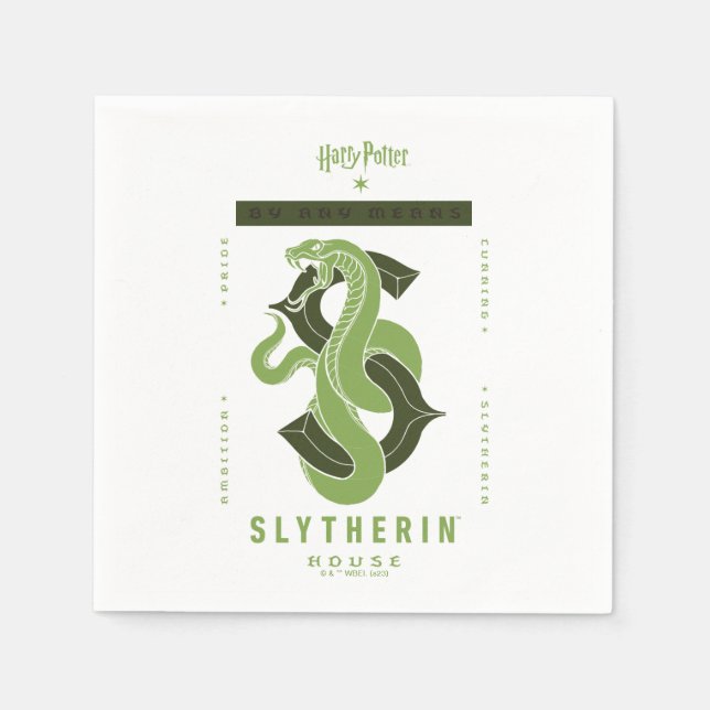 Serviette En Papier SLYTHERIN™ Maison Par Tous Les Moyens (Devant)