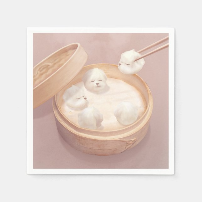 Serviette En Papier Smile Dog - Xiao Long Bao Délice (Devant)