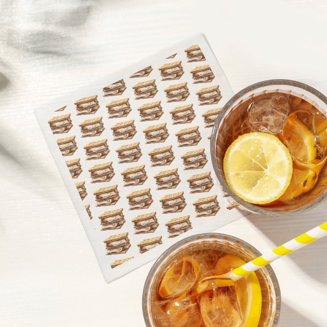 Serviette En Papier Smore Fun Cute Camping Anniversaire de enfant (Créateur téléchargé)