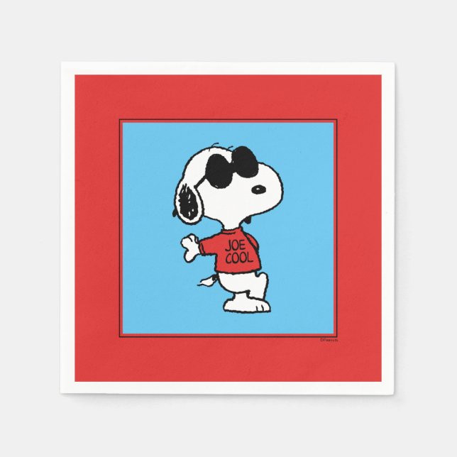Serviette En Papier Snoopy "Joe Cool" debout (Devant)
