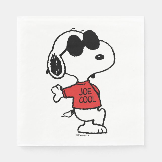 Serviette En Papier Snoopy "Joe Cool" debout (Devant)