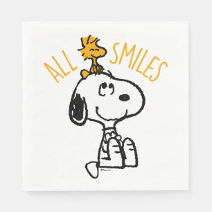 Serviette En Papier Snoopy & Woodstock - Tous les sourires