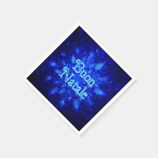 Serviette En Papier Snowburst - Buon Natale (Coin)