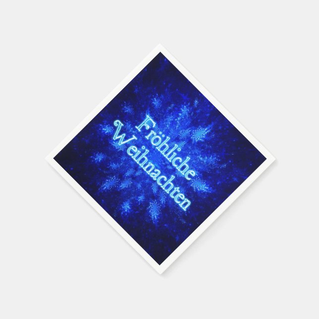 Serviette En Papier Snowburst - Froliche Weihnachten (Coin)