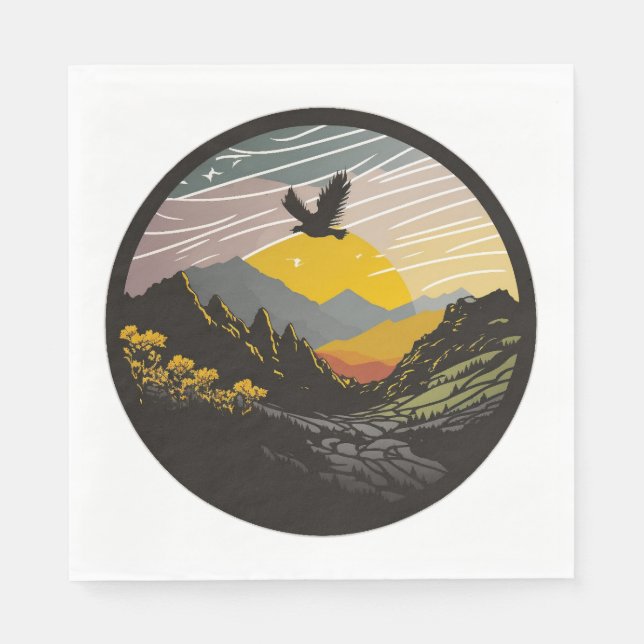 Serviette En Papier Snowdonia (Devant)