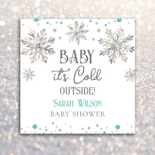 Serviette En Papier Snowflakes Baby il fait froid dehors baby shower