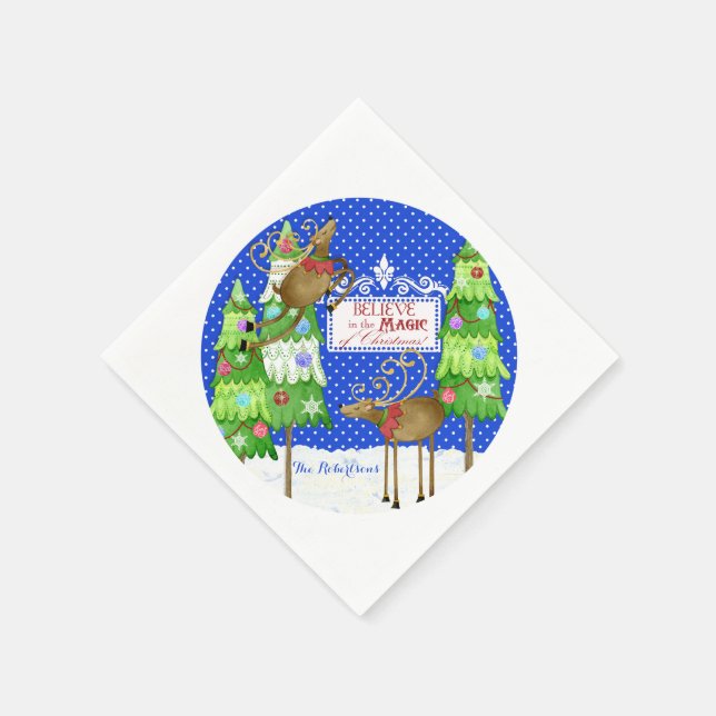 Serviette En Papier Snowman Snow Angel Snowflake Fête d'hiver (Coin)