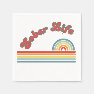 Serviette En Papier Sober Life Party Napkins Récupération Anniversaire