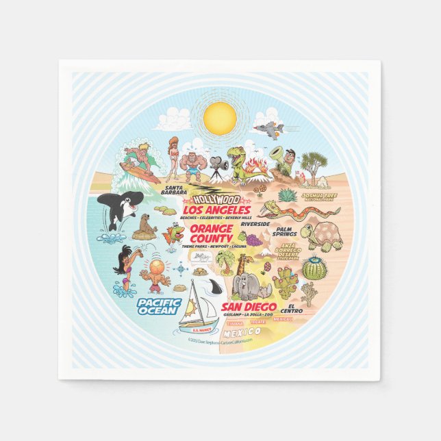 Serviette En Papier SoCal (Devant)