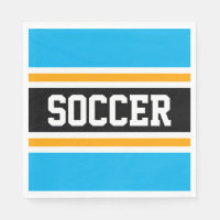 SOCCER amusant ciel clair bleu noir rayures jaunes