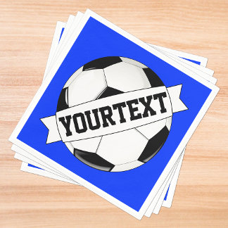 Serviette En Papier Soccer Ball Custom Team Player Nom Personnalisé