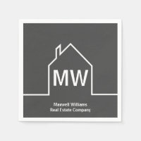 Société immobilière Realtor gris personnalisé