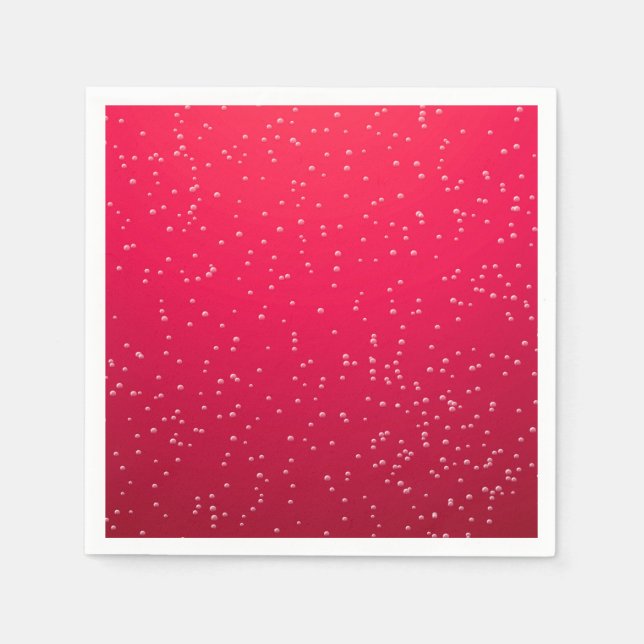 Serviette En Papier Soda cerise avec minuscules bulles Art Arrière - p (Devant)