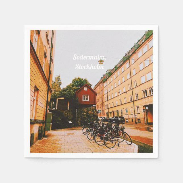 Serviette En Papier Södermalm, Stockholm, Suède (Devant)