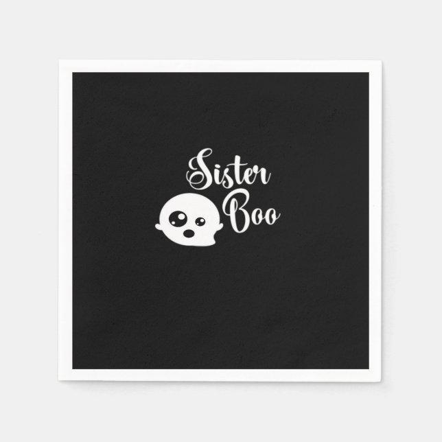 Serviette En Papier Soeur Boo Halloween (Devant)