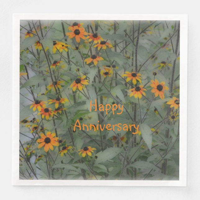 Serviette En Papier Soft and Dreamy Happy Anniversaire (Devant)