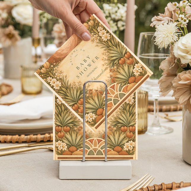 Serviette En Papier Soft Desert Wildflowers Baby Shower (Créateur téléchargé)