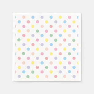 Serviette En Papier Soft Pastel Pois