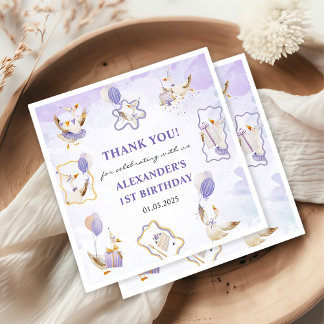 Serviette En Papier Soignée Goose fête d'anniversaire