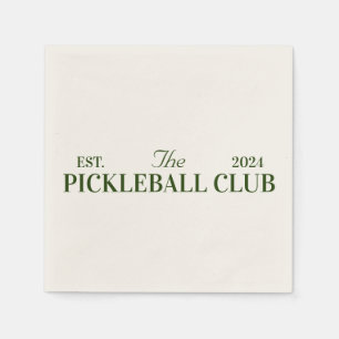 Serviette En Papier soirée à thème du club de pickleball