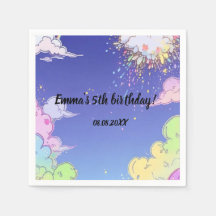 Soirée Anniversaire de enfant Cute Pastel Rainbow 