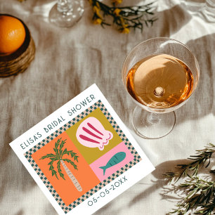 Serviette En Papier Soirée au bord de la mer : fête de mariage élégant