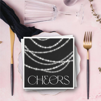 Serviette En Papier Soirée chic du Nouvel An