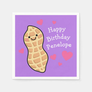 Serviette En Papier Soirée d'anniversaire d'arachide mignonette enfant