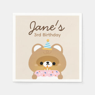 Serviette En Papier Soirée d'anniversaire très simple