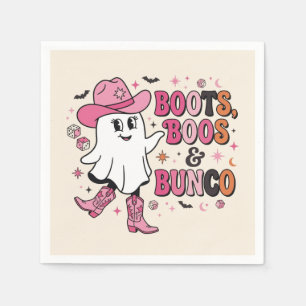 Serviette En Papier Soirée de jeu Halloween entre filles Bunco