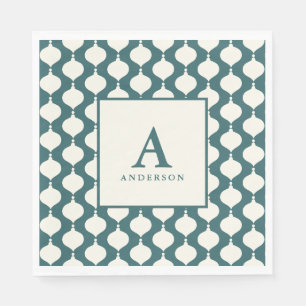 Serviette En Papier Soirée de Noël élégante et vintage