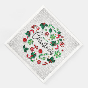 Serviette En Papier Soirée de Noël Joyeux