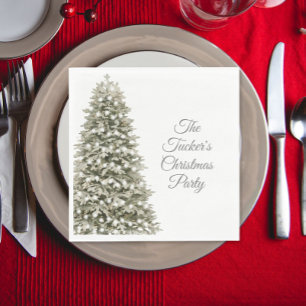 Serviette En Papier Soirée de Noël simple et élégante