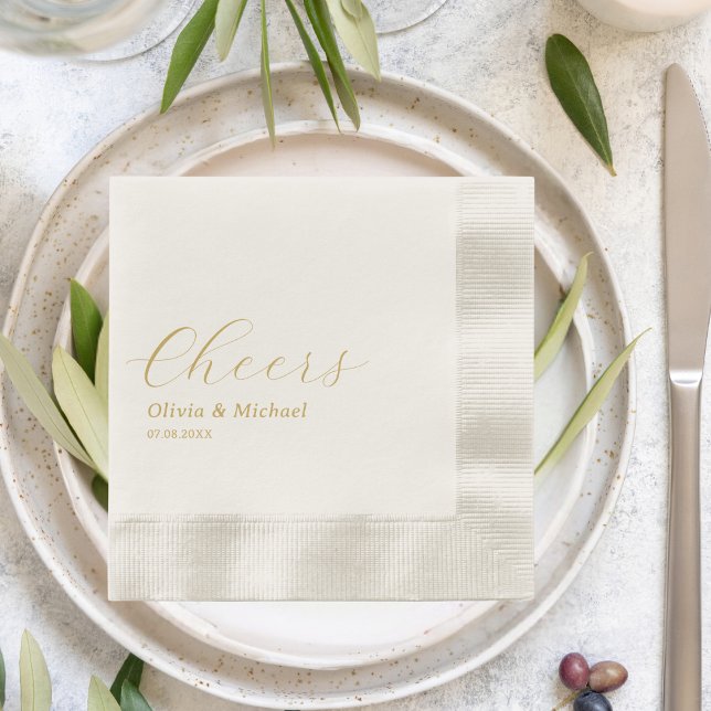 Serviette En Papier Soirée de répétition Mariage stylée Chefs sur mesu (Créateur téléchargé)