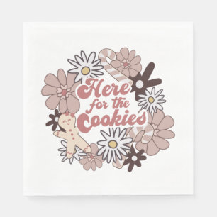 Serviette En Papier Soirée d'échange de biscuits de Noël