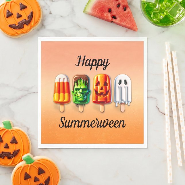 Serviette En Papier Soirée d'été Halloween Summerween (Créateur téléchargé)