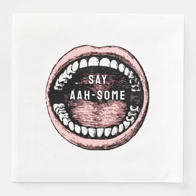 Serviette En Papier Soirée d'études dentaires (Devant)